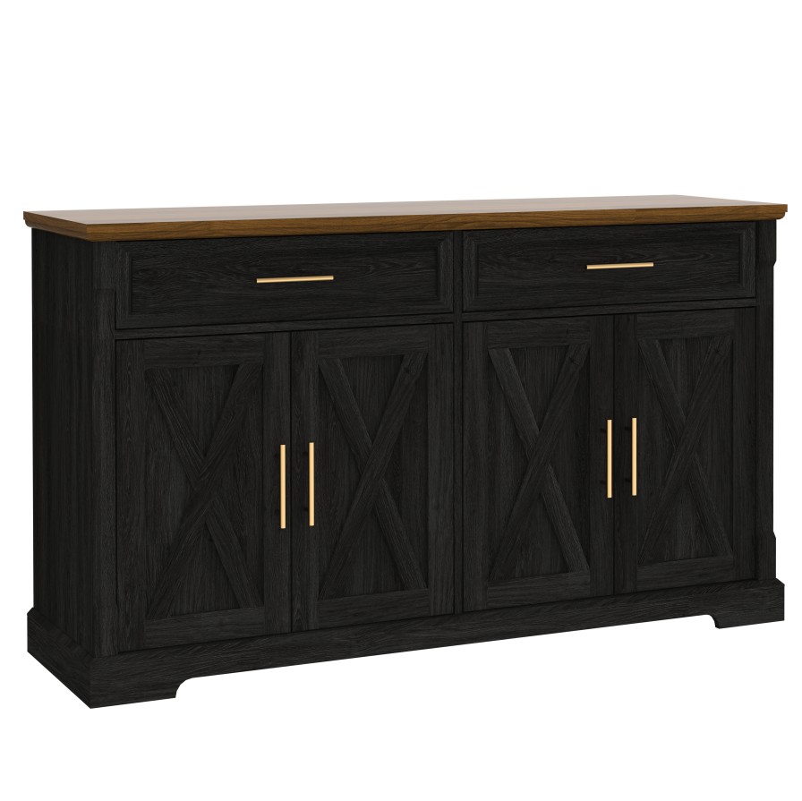 Ebonhue 4 Door 2 Drawer Cabinet